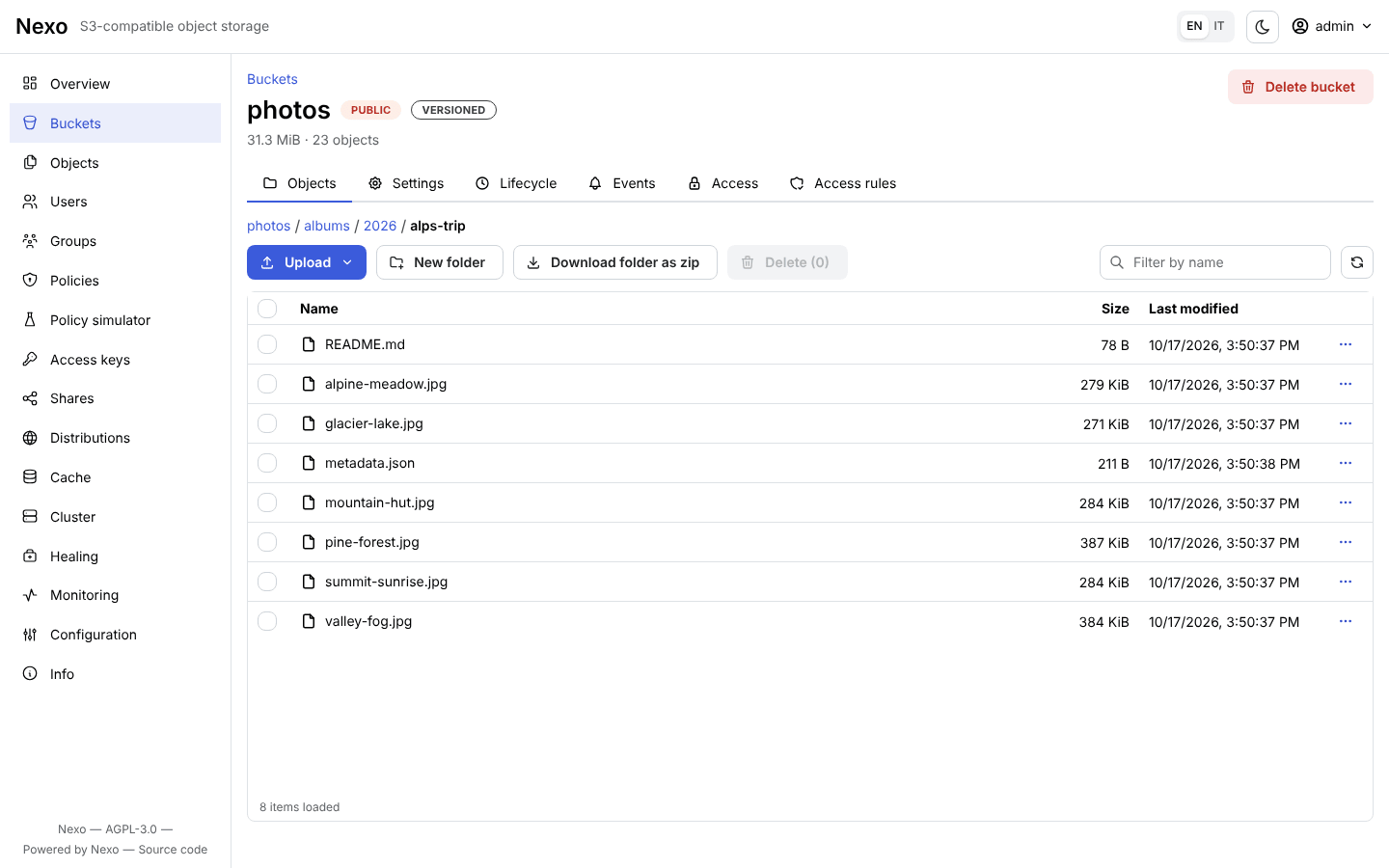 Object browser