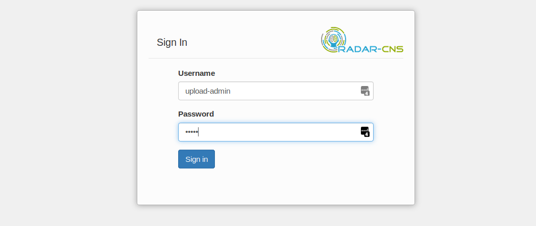 login using managementportal credentials