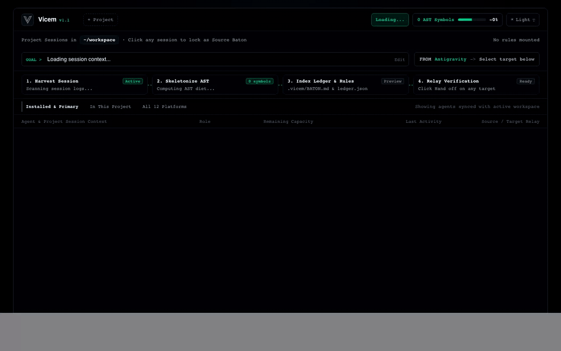 Vicem 3-Second Context Baton & Diet Demo