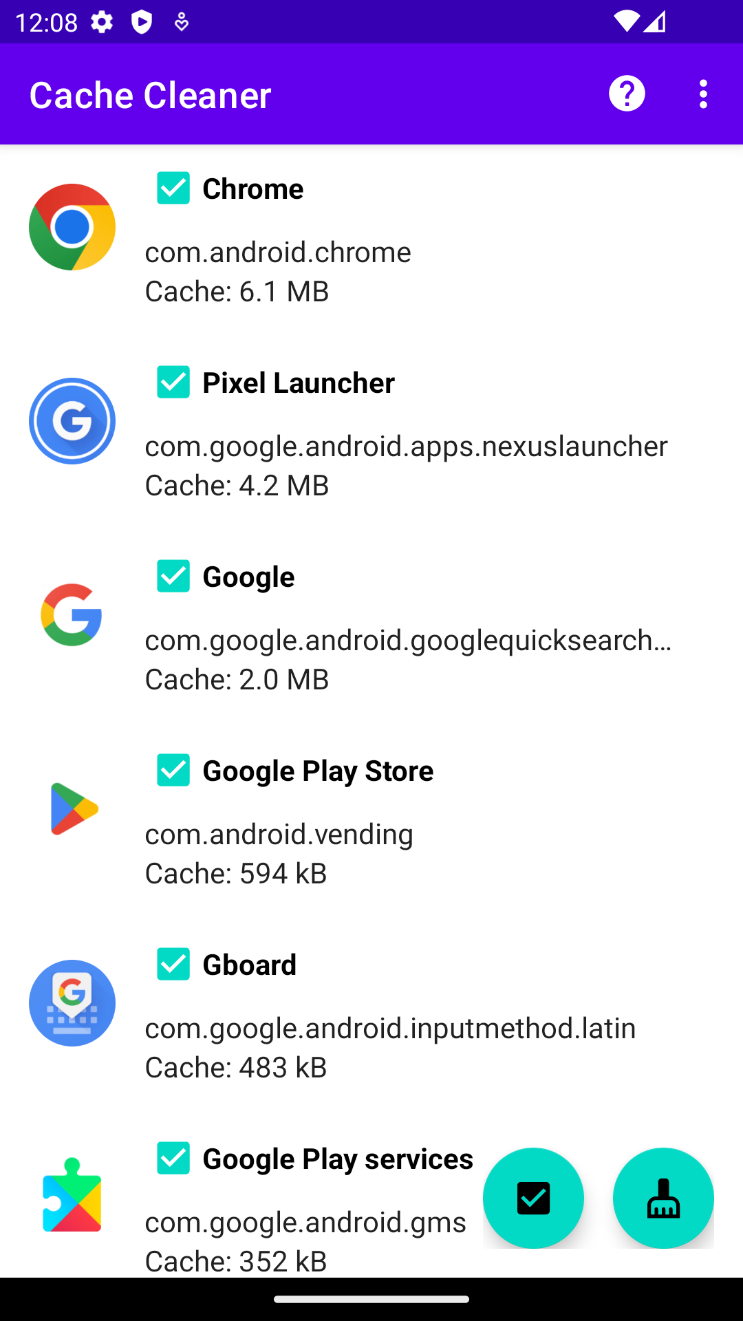 Package list Package list