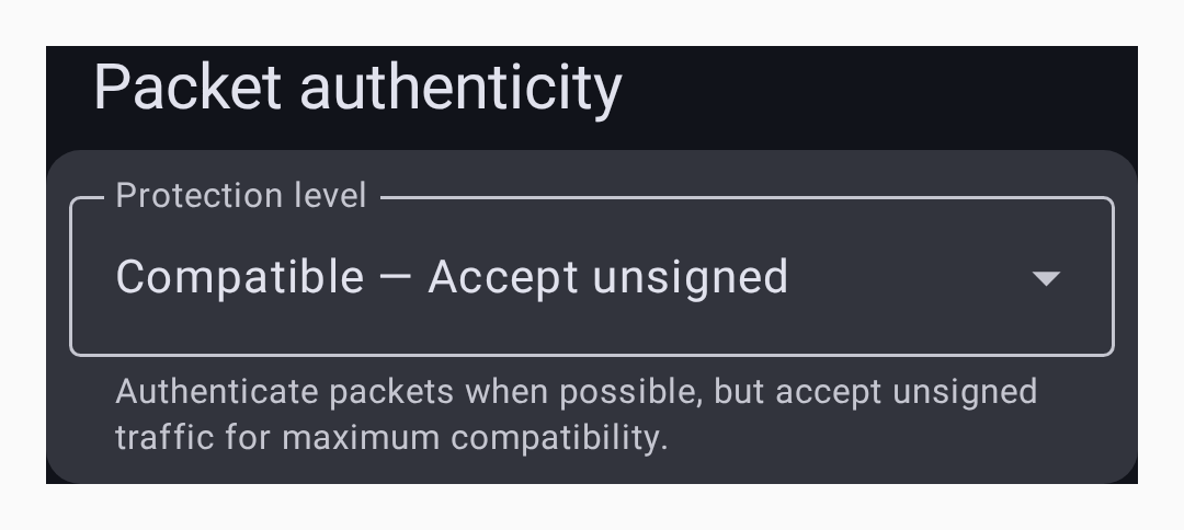 Compatible default - dark