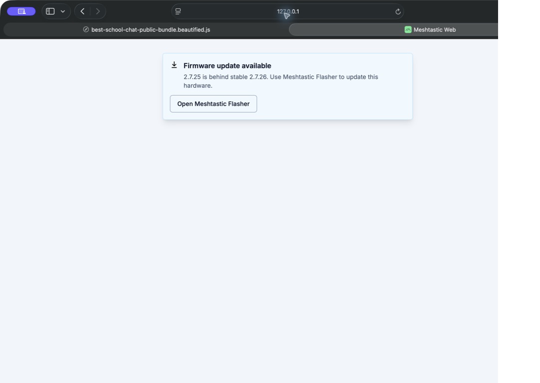 Web firmware update nudge