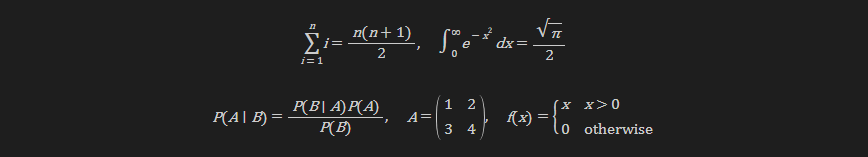Custom LaTeX Mathematics