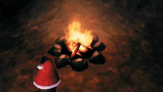 Adding fuel to a low fire gives a short flare that settles back down