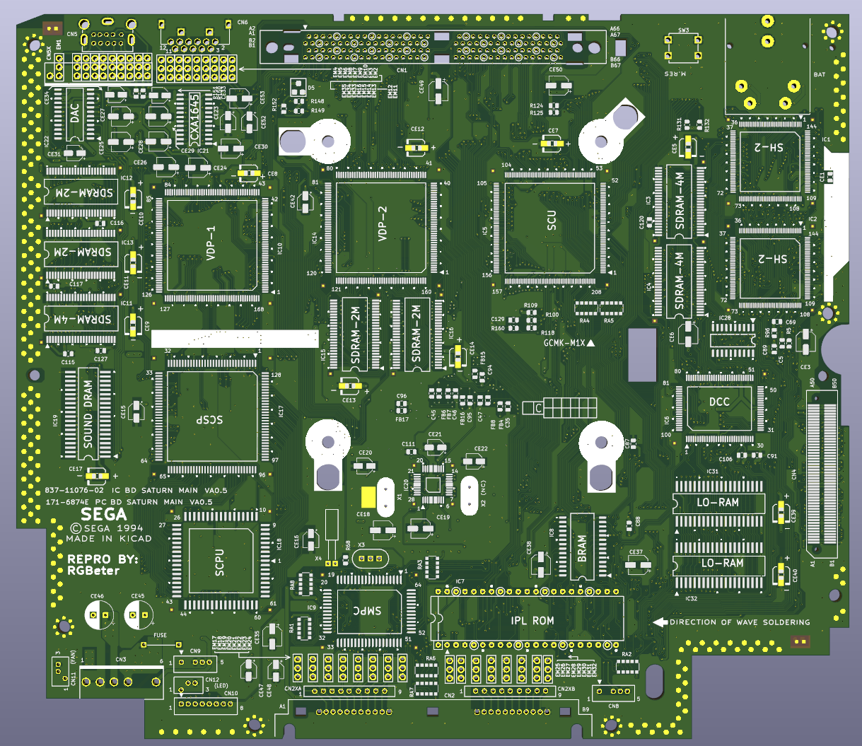 Sega Saturn VA0.5 Reproduction, from the project README