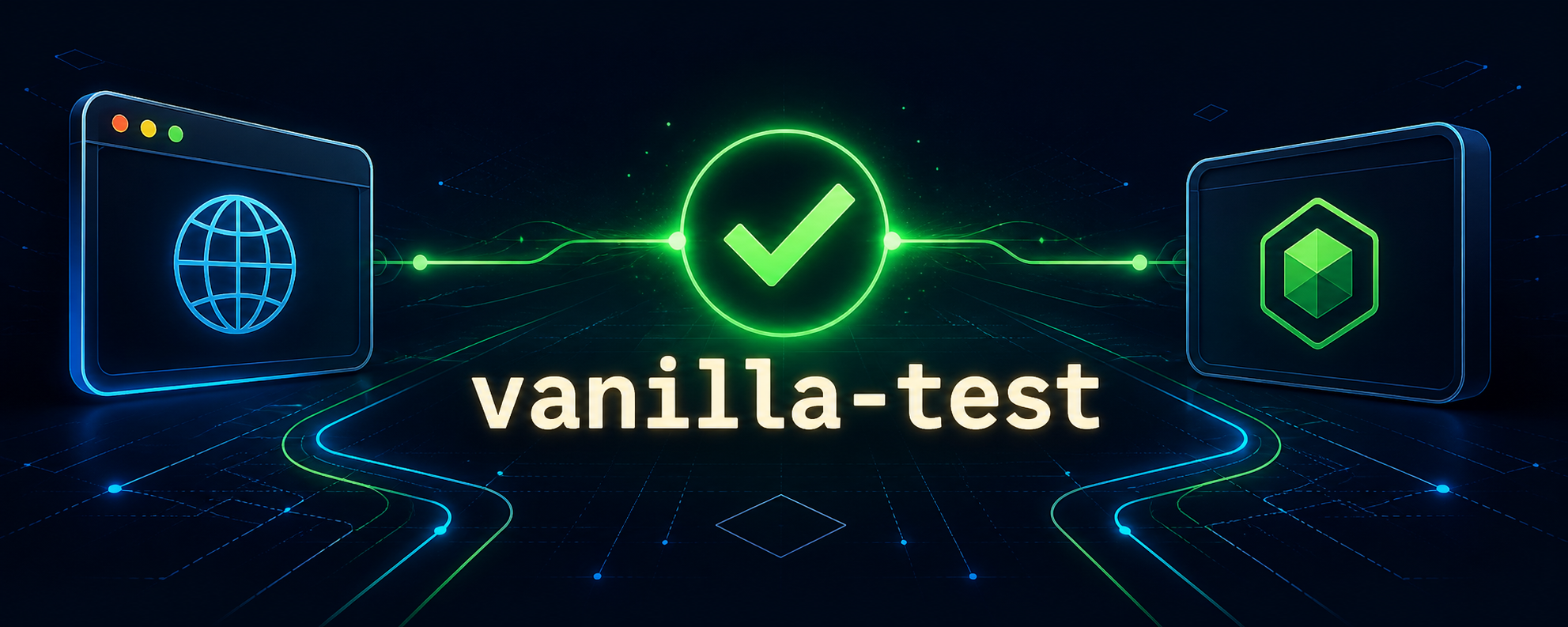 vanilla-test — native JavaScript testing for Node.js and browsers