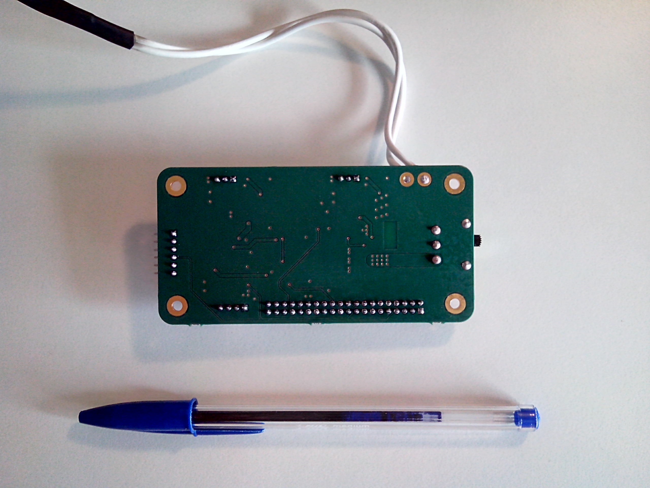 Assembled motherboard PCB bottom