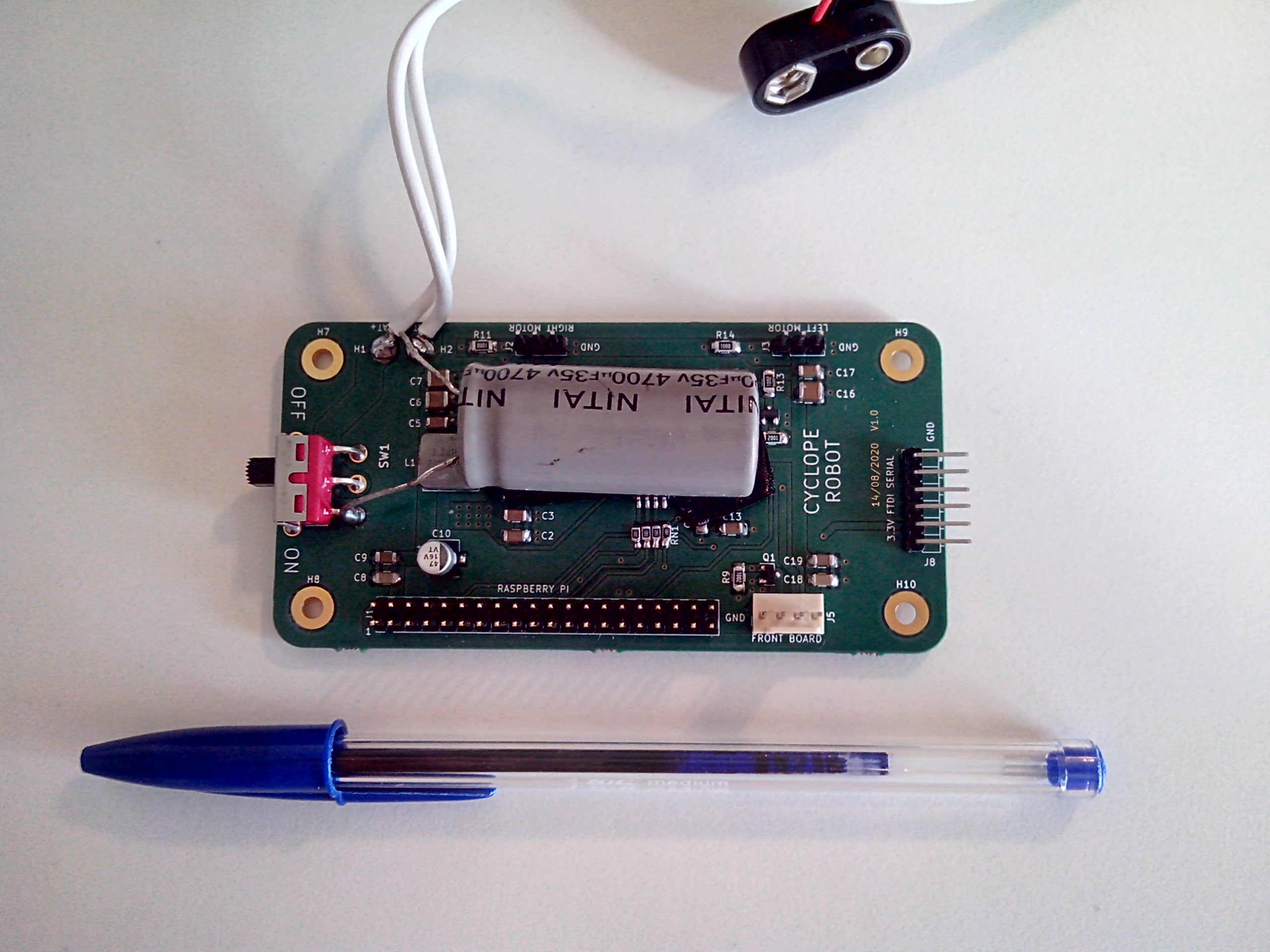 Motherboard PCB with big capacitor