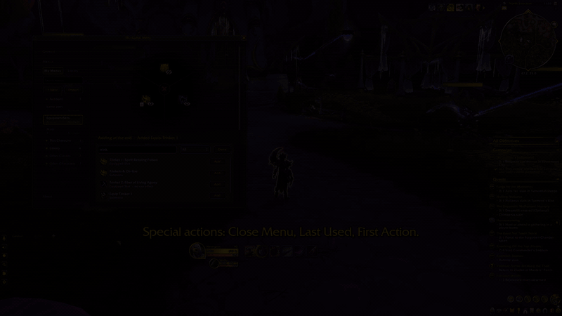 Setting First Action as the quick action and adding Close Menu