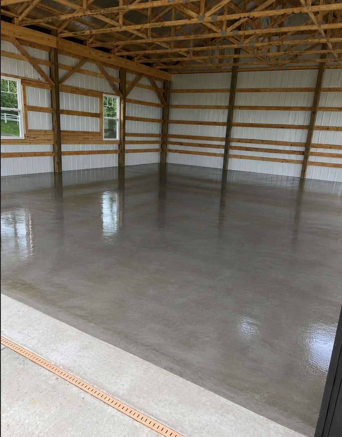 Basement concrete floor