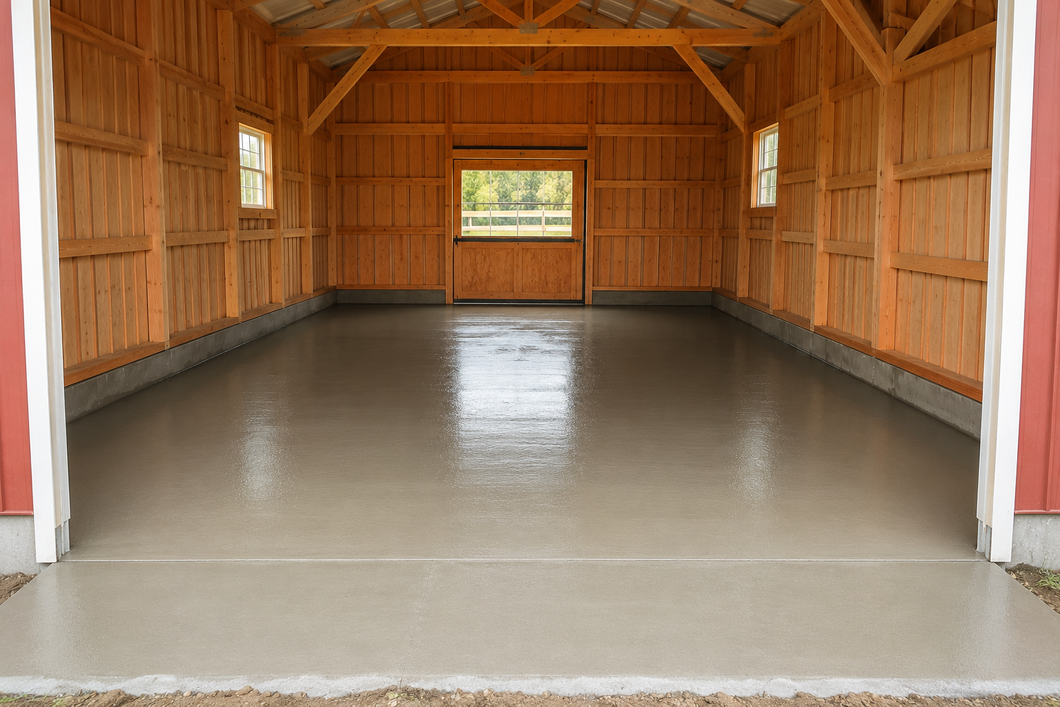 Exposed aggregate finish