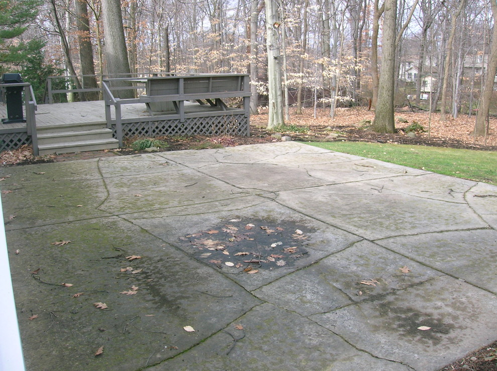 old patio before