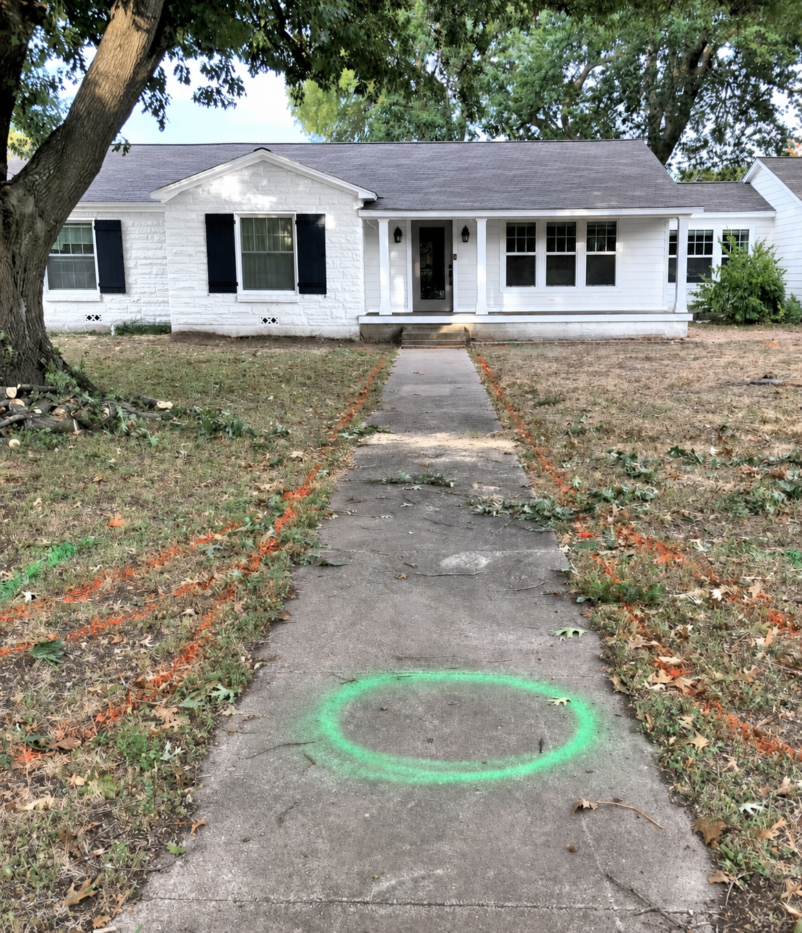 rough basement floor