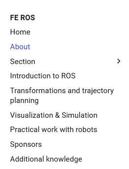 Navigation bar Navigation bar