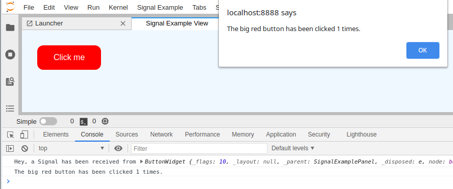 Button with Signal