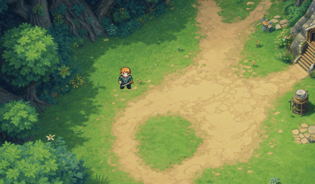 Real-time action combat running in RPGJS