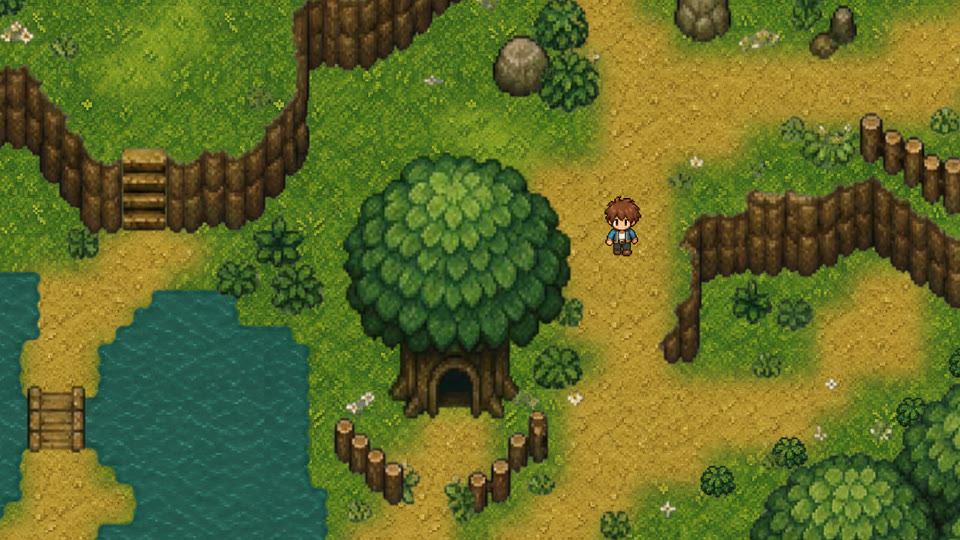 A map made with RPGJS Studio