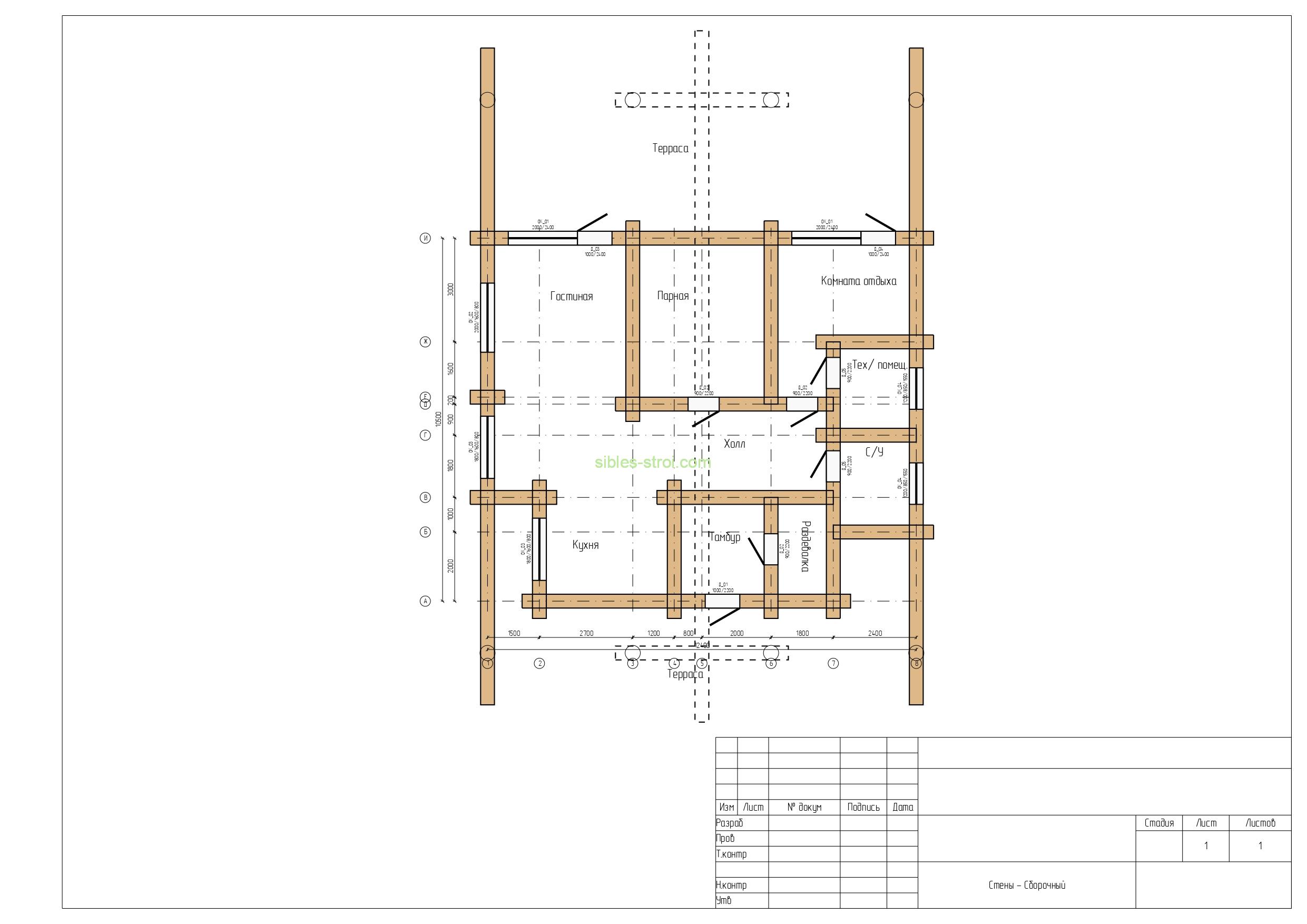 ПРОЕКТ БАНИ «КЕДРОВОЕ ШАЛЕ ЗАВЕСА» 245 М²