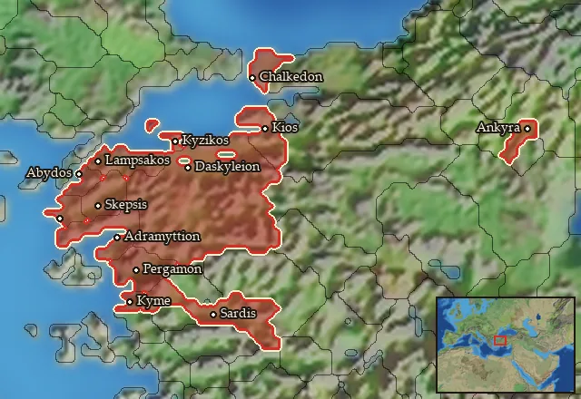 Where Mercenary Mysian Archers can be hired