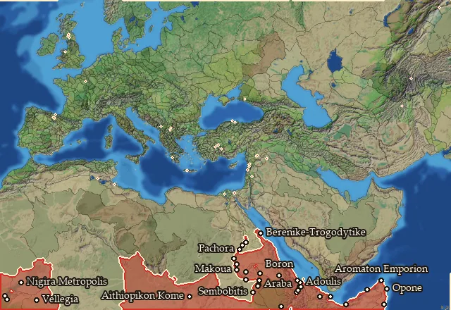 Where Nubian Cavalry can be recruited