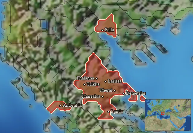 Where Mercenary Thessalian Cavalry can be hired
