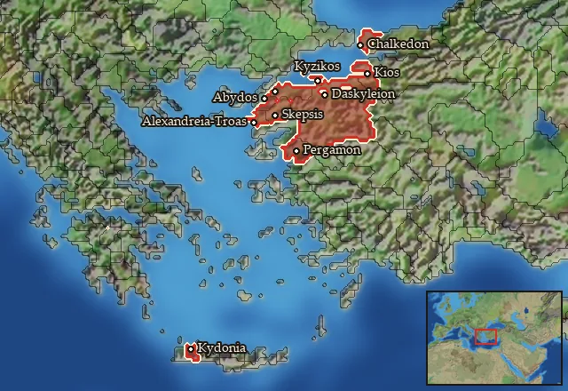 Where Mercenary Mysian Cavalry can be hired