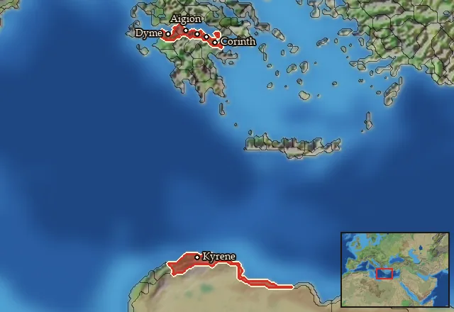 Where Mercenary Greek Thorakitai can be hired