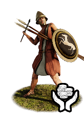 Mercenary Arcadian Peltasts info card