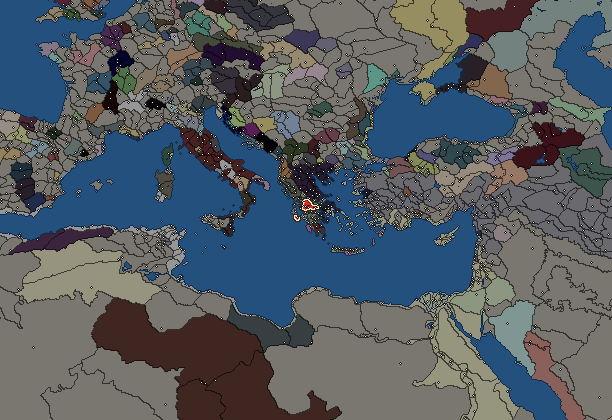 Starting territory of Aetolian League, with its neighbours