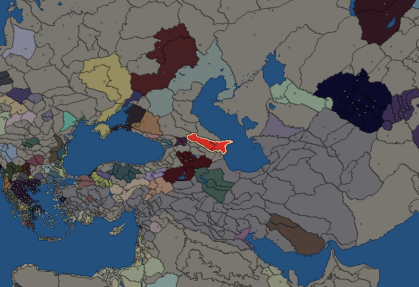 Starting territory of Albanians, with its neighbours