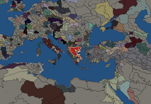 Starting territory of Antigonid Kingdom, with its neighbours