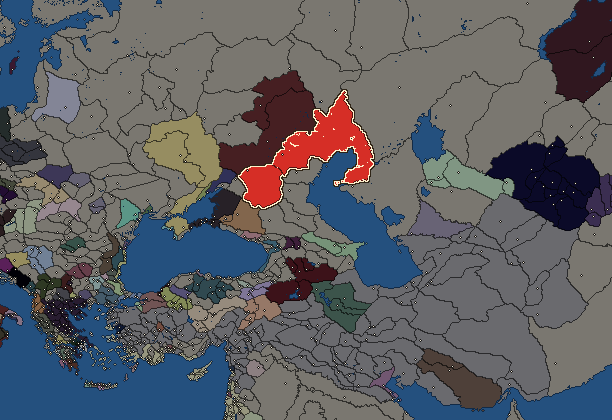 Starting territory of Aorsi, with its neighbours