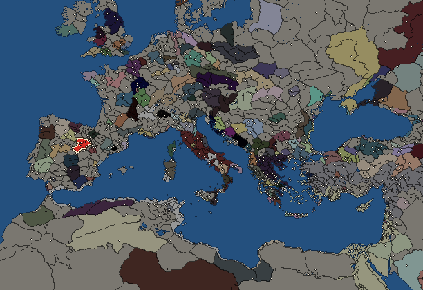 Starting territory of Arevaci, with its neighbours