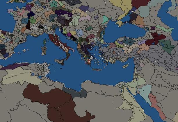 Starting territory of Argos, with its neighbours