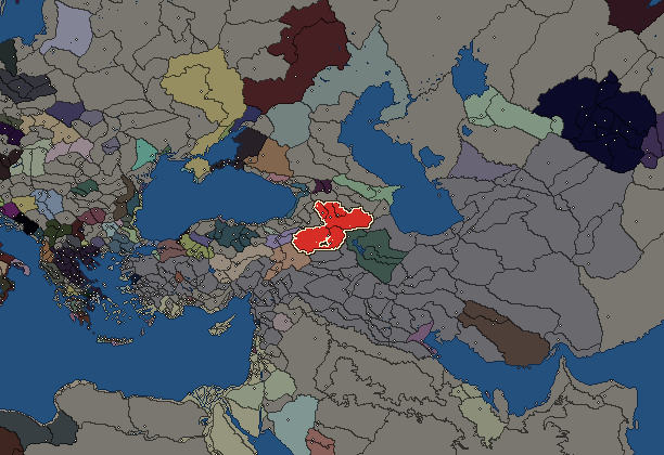 Starting territory of Armenia, with its neighbours