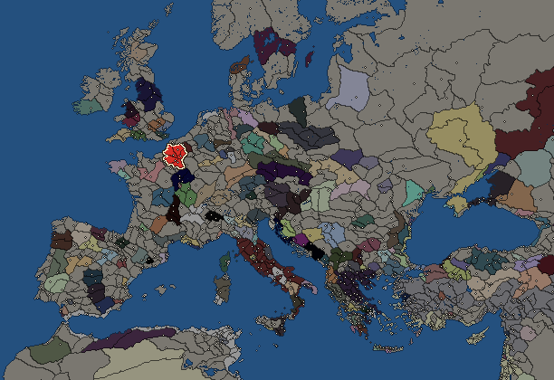 Starting territory of Belgae, with its neighbours