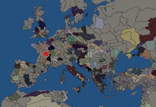 Starting territory of Bituriges, with its neighbours