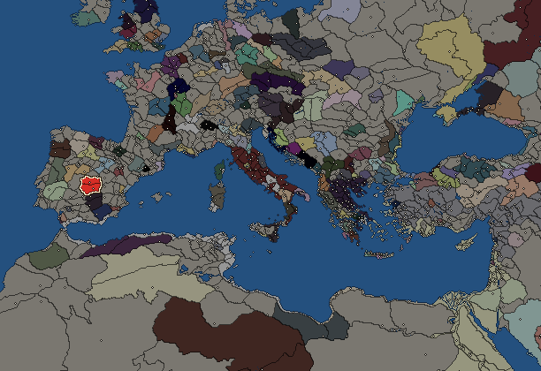 Starting territory of Carpetani, with its neighbours