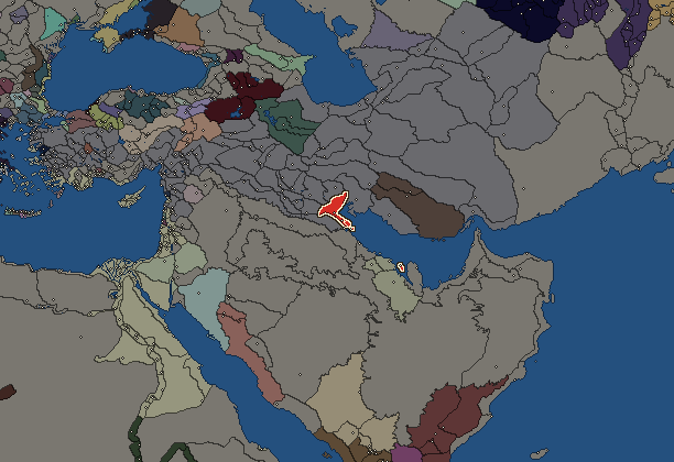 Starting territory of Characene, with its neighbours