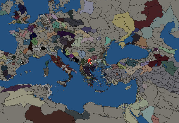 Starting territory of Dentheletae, with its neighbours