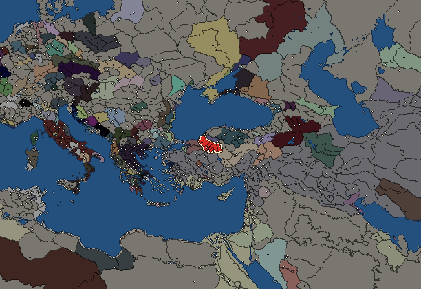 Starting territory of Galatians, with its neighbours