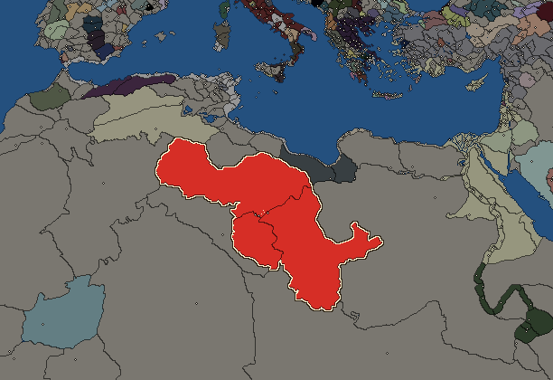 Starting territory of Garamantes, with its neighbours