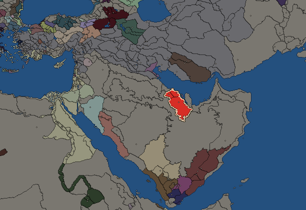 Starting territory of Gerrha, with its neighbours