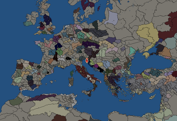 Starting territory of Histri, with its neighbours