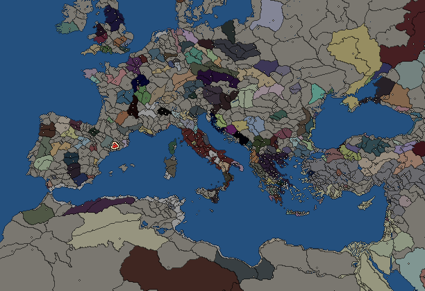 Starting territory of Lacetani, with its neighbours