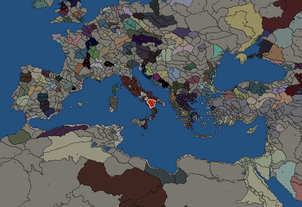 Starting territory of Lucanians, with its neighbours