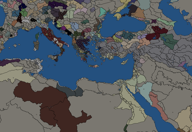 Starting territory of Lyttos, with its neighbours
