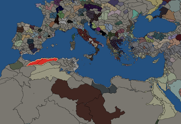 Starting territory of Masaesyli, with its neighbours