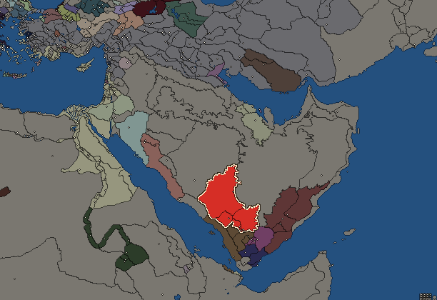 Starting territory of Minaeans, with its neighbours