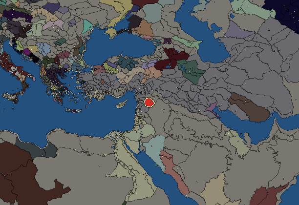 Starting territory of Palmyra, with its neighbours